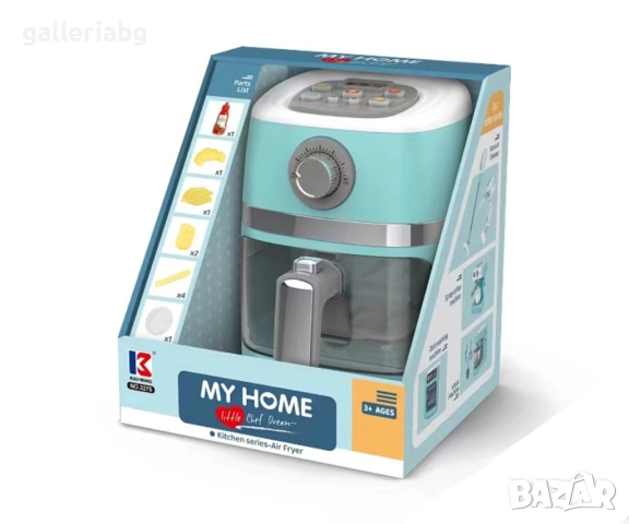 Детски еър фрайър • Светлинни ефекти • Играчка за кухня