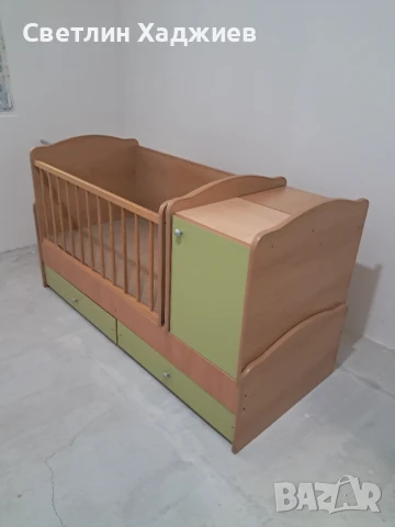 Бебешко легло 3в1 с кошара-люлка Bertoni, снимка 8 - Бебешки легла и матраци - 50802836