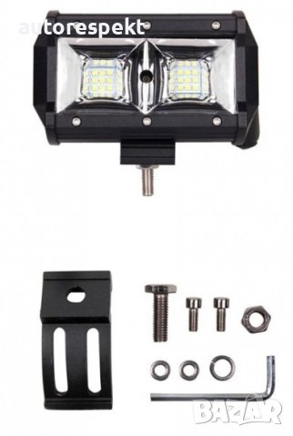 Диоден фар 54W за офроуд джип ATV Диоден халоген LED фар 