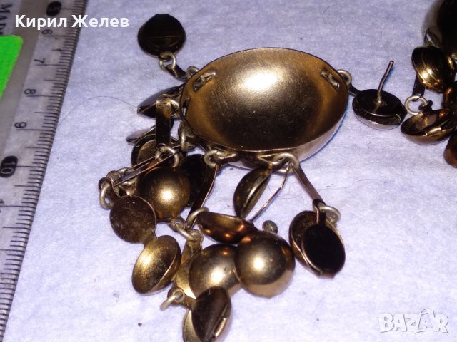ЗЛАТИСТИ АРТИСТИЧНИ МЕСИНГОВИ ВИНТИДЖ АРТ ОБЕЦИ 38717 , снимка 9 - Обеци - 41761501