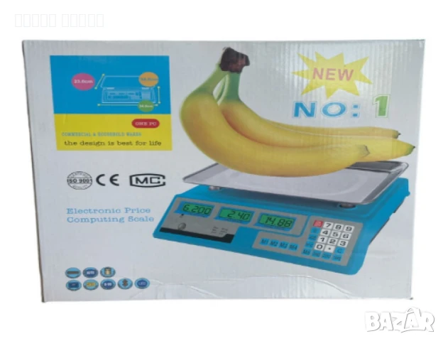 Професионален електронен кантар до 40 кг с двоен дисплей, снимка 3 - Електронни везни - 51415275