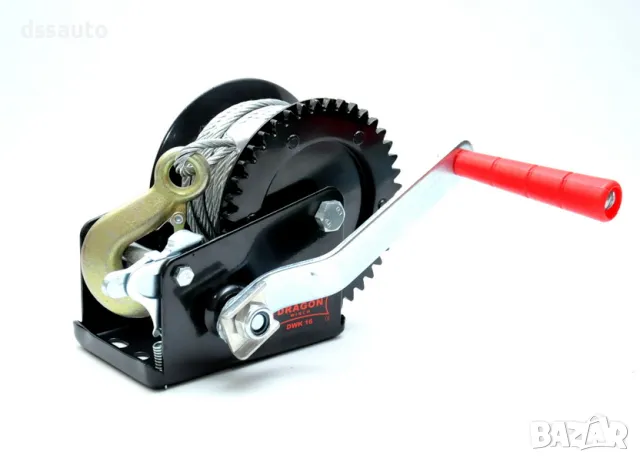 Ръчна лебедка 1600lbs 725кг стоманено въже 10м