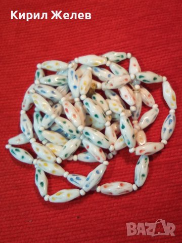 РЕТРО ВИНТИДЖ ГЕРДАН КОЛИЕ РИСУВАН ПОРЦЕЛАН 6404, снимка 2 - Колиета, медальони, синджири - 33405861