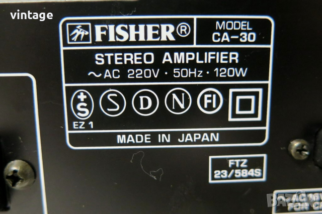 Fisher CA-30, снимка 7 - Ресийвъри, усилватели, смесителни пултове - 44514376
