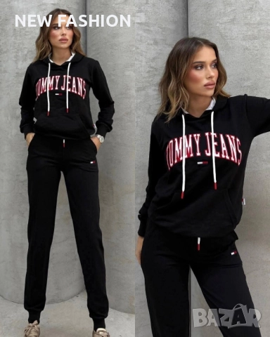 Дамски Памучни Комплекти -лого Бродирано ✨ Tommy Hilfiger , снимка 3 - Комплекти - 51799825