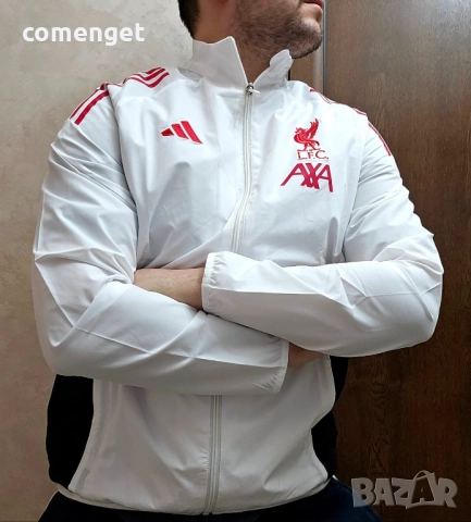 МОДЕЛ 2025! ЛИВЪРПУЛ Adidas / LIVERPOOL спортно яке Адидас, тип ветровка., снимка 2 - Спортни дрехи, екипи - 52430091