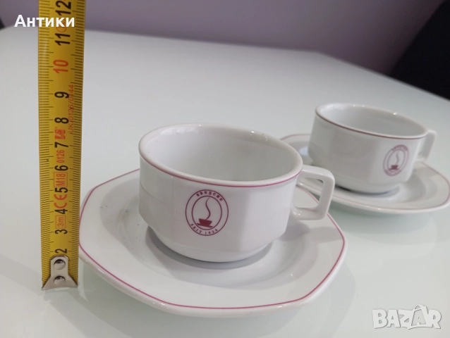 Порцеланов баварски двоен сет за кафе, снимка 8 - Чаши - 52625239