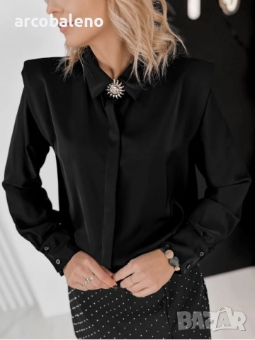 Дамска риза с дълги ръкави MACEIO, 4цвята , снимка 9 - Ризи - 52666831