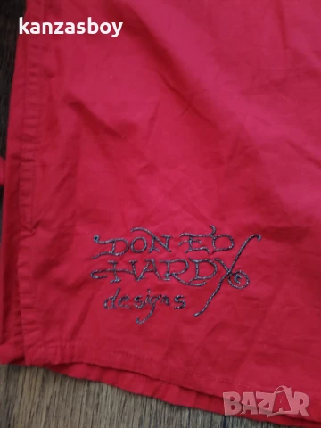 Ed Hardy - страхотна мъжка риза 2XL КАТО НОВА , снимка 10 - Ризи - 51118448