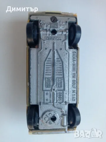 Ретро метална количка Gama Mini – VW Golf 1 (1:43) W. Germany, снимка 8 - Колекции - 55783752