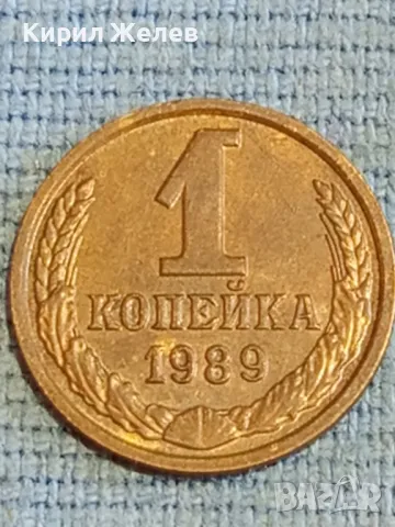 Стара монета 1 копейка 1989г. СССР рядка за КОЛЕКЦИЯ ДЕКОРАЦИЯ 37808, снимка 2 - Нумизматика и бонистика - 48037779