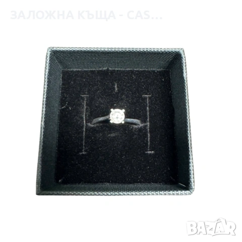 Пръстен 14к Бяло Злато С Камък | Gold | Bqlo Zlato, снимка 5 - Пръстени - 53704507