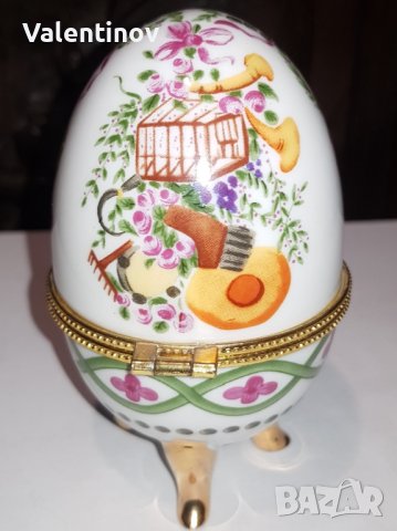 Порцеланово яйце в стил Феберже , снимка 2 - Колекции - 44304671
