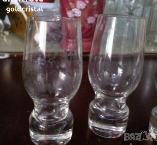 стъклени кристални чаши , снимка 2 - Антикварни и старинни предмети - 16145837