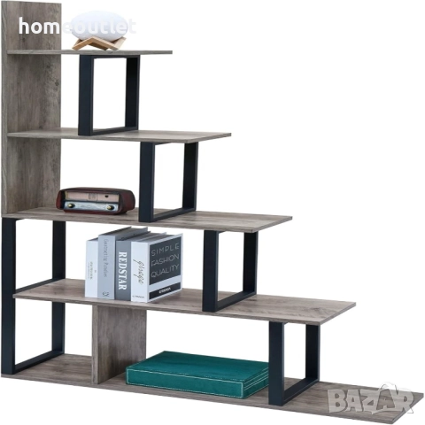 ПРОМОЦИЯ Ъглова етажерка с L-образен дизайн TSJ-21406-IG