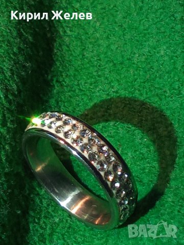 АРТ-ХАЛКА КРАСИВ ПРЪСТЕН БЛАГОРОДНА СТОМАНА с ЦИРКОН 9084