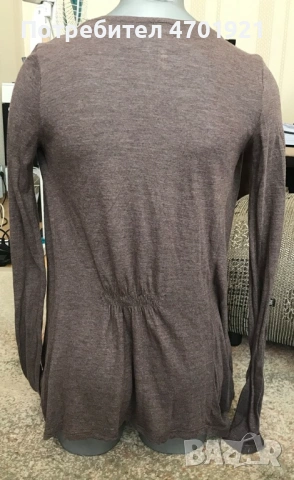 Тънка кафява жилетка, снимка 6 - Жилетки - 53215728