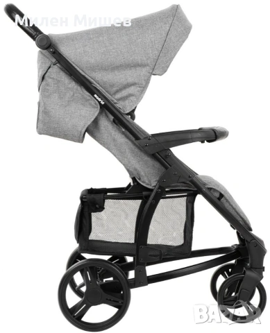 Комбинирана количка 3 в 1 KikkaBoo - Madrid, Dark Grey Melange, снимка 9 - Детски колички - 53395668