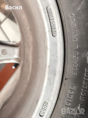 Оригинални лети джанти OZ Racing 15" 5x112 за Mercedes (W124) с гуми 205/60 R15, снимка 5 - Гуми и джанти - 55841861