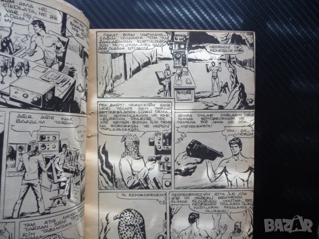 Super Tarzan Комикс приключения Тарзан битки старо хеликоптер екшън горила комикси редки, снимка 2 - Други - 48871316