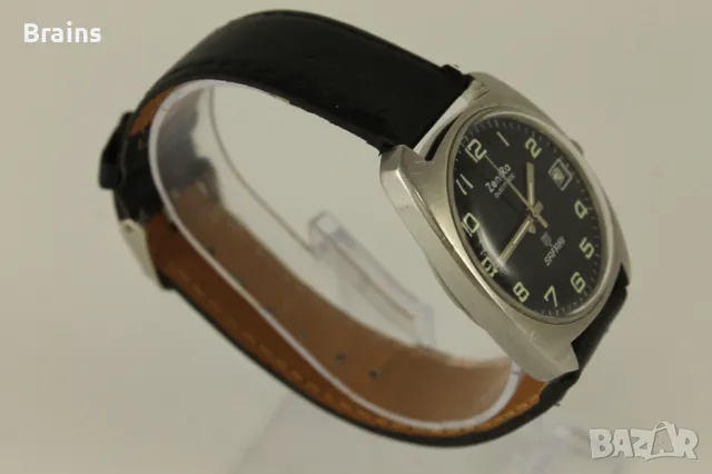 1960's ZENTRA SAFARI Automatic Немски Стоманен Военен Часовник, снимка 6 - Антикварни и старинни предмети - 50031338