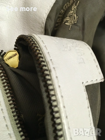 BURBERRY Vintage чанта в бяло естествена кожа, снимка 14 - Чанти - 53375563