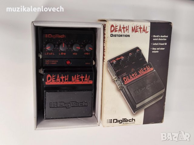 Digitech Death Metal Distortion Guitar Pedal - Дист педал за ел китара - ОТЛИЧЕН, снимка 2 - Китари - 39086423