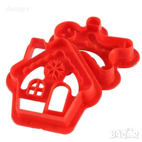 5481 Комплект коледни резци за сладки, 2 броя, снимка 8 - Форми - 48078065