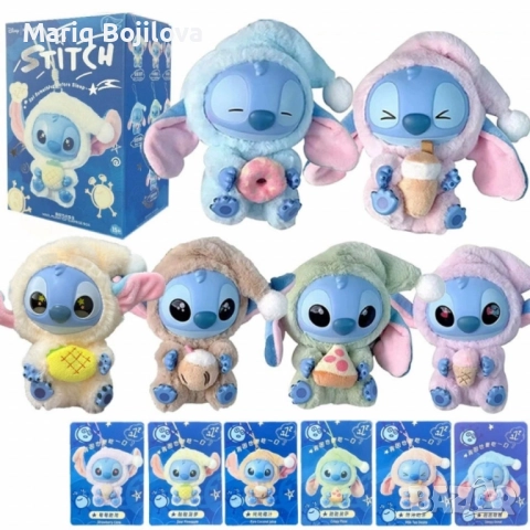 Сладка изненада с Miniso Stitch в пижама – колекционерска фигурка 15 см, снимка 3 - Плюшени играчки - 51020288