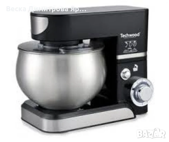 Планетарен миксер с купа от инокс Techwood TRO-1055, 1000W, 5л., 3бъркалки, 6степени + Pulse, Червен, снимка 12 - Друга електроника - 51413366