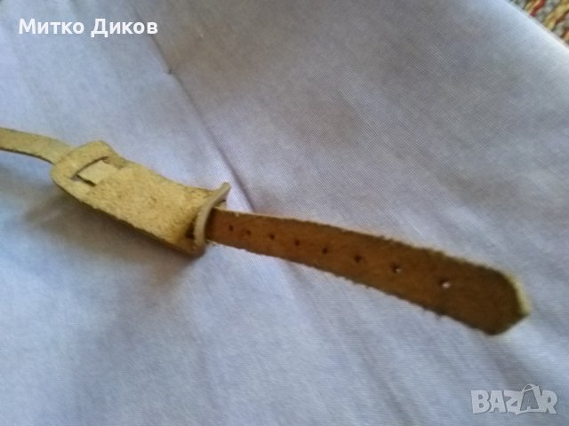 Верижка за часовник нова  естествена кожа 350мм и ширина 14мм и 34мм, снимка 5 - Каишки за часовници - 39160827