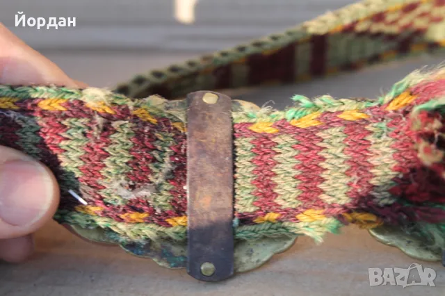 Стара възрожденска бронзова пафта  с колан, снимка 8 - Антикварни и старинни предмети - 49260732