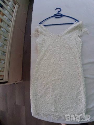 Бяла рокля Only , снимка 3 - Рокли - 44444374