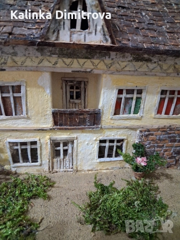 Макет на старинна къща-ръчна изработка., снимка 6 - Декорация за дома - 52806848