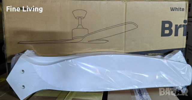 Таванен вентилатор с LED светлина -50% отстъпка -  Brizy Bright Ceiling Fan, снимка 12 - Вентилатори - 52140742