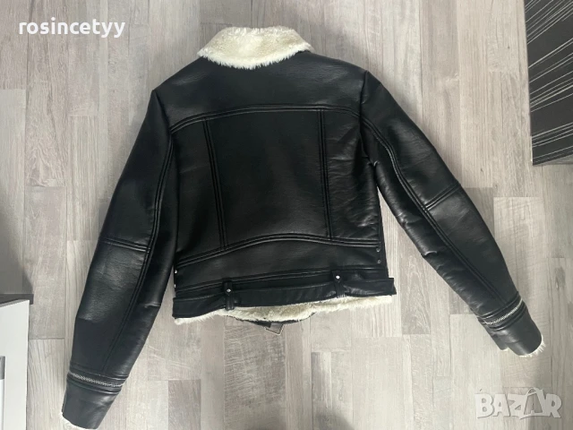 зимно кожено яке, снимка 7 - Якета - 51081111