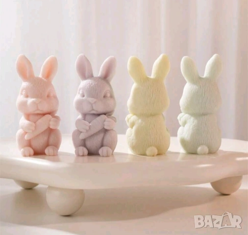 Молд заек с морков 10,4 см, снимка 6 - Форми - 53645137