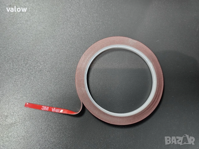 Двойно залепваща лепяща лепенка лента тиксо 3M VHB 5мм х 3м