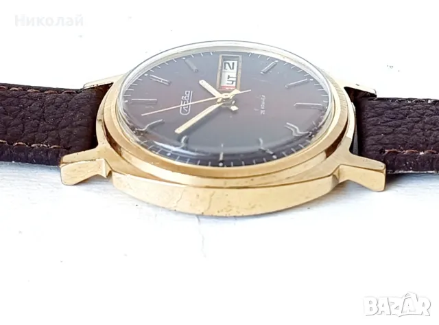 Slava Слава позлатен мъжки механичен часовник с ръчно навиване, снимка 8 - Мъжки - 50043080