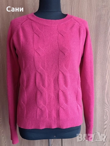 Розов дебел пуловер , снимка 3 - Блузи с дълъг ръкав и пуловери - 52591600