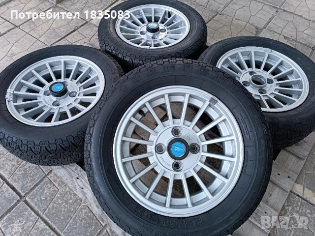 Ретро джанти 13ки 4х100 + гуми 185/60/13 Semperit