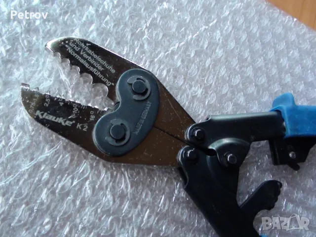 KLAUKE K2 - MADE IN GERMANY - DIN Standart - PROFI Пресоващи клещи за кабелни обувки 0,75 - 16 mm² , снимка 2 - Клещи - 48328353