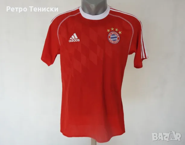 Тениска Bayern Munich — Тренировъчен adidas — Мъже размер L Червено