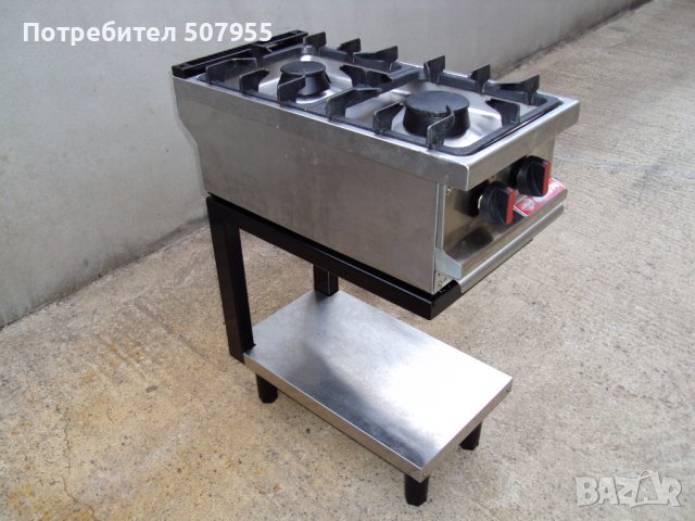 Професионален, италиански, газов котлон на база ANGELO PO - 2 горелки , снимка 2 - Обзавеждане на кухня - 44147355