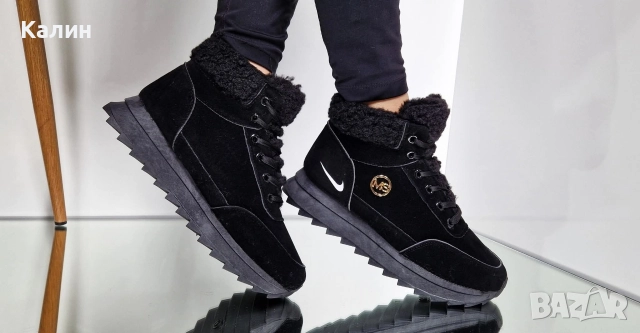 Дамски обувки с топла дебела вата - два цвята - 45 лв., снимка 5 - Дамски боти - 52773433