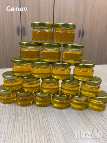 Бурканчета пълни с мед 25 мл. за подаръци, снимка 3 - Други - 50238123