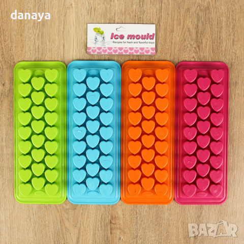 2796 Пластмасова форма за лед мини сърца 26 гнезда, снимка 4 - Форми - 36230705