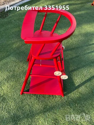 Детско столче за хранене и игра, снимка 4 - Антикварни и старинни предмети - 49216923