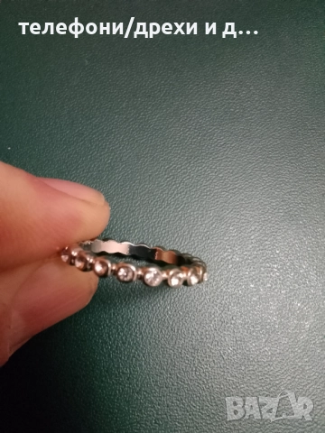 3 сребристи дамски пръстена (вътрешен диаметър 17 мм), снимка 7 - Пръстени - 51679317