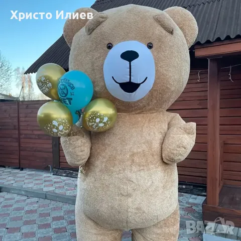 Гигантски костюм на кафяво мече Теди 1,9м за изненади детски рожденни дни партита, снимка 3 - Други - 48910931
